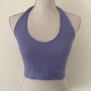 Forever 21 Periwinkle Halter Crop Top